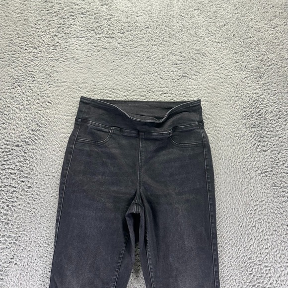 American Eagle Outfitters Real Good Jeans Womens M Black Denim Jegging Bootcut - Picture 2 of 11